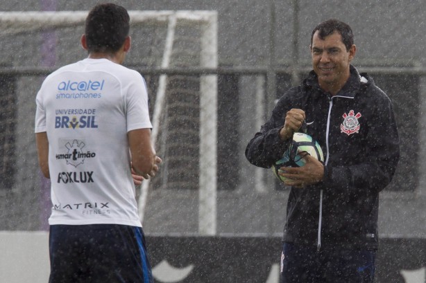 O Timão segue na preparação para o duelo frente ao Palmeiras