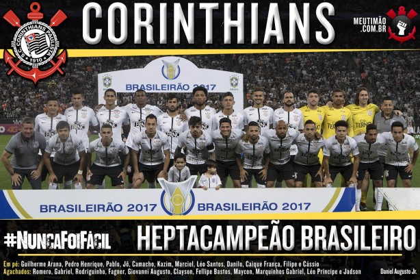Pster do Corinthians campeo do Campeonato Brasileiro de 2017