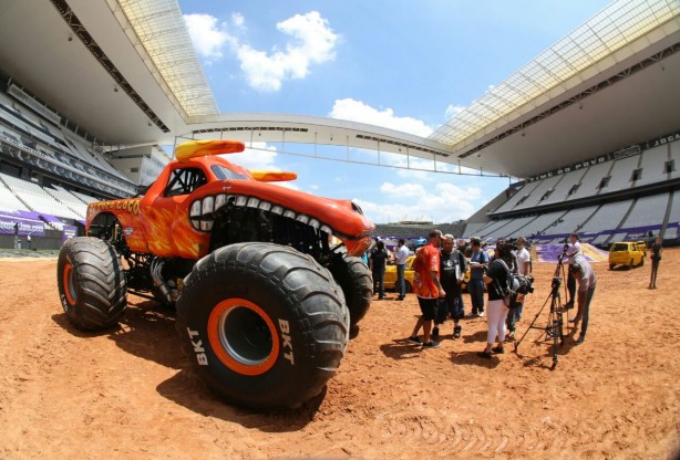 Super carros do Monster Jam já estão na Arena Corinthians