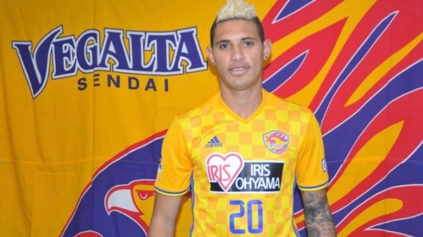 Crislan pertence ao Braga, mas jogou no Vegalta Sendai por empréstimo