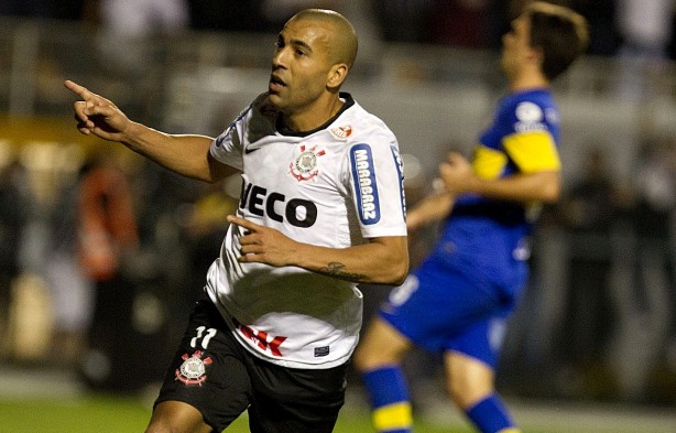 Sheik marcou dois gols pelo Timo na final da Libertadores de 2012