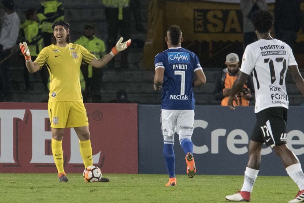 Cssio passou ileso pela atitude na estreia do Corinthians na Libertadores-2018