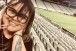 S�o-paulina vai � Arena, se encanta com Fiel e at� corneta corinthiano. E fala ao Meu Tim�o!
