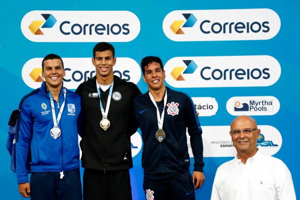 Bruce Hanson, nadador do Corinthians, faturou o bronze nesta quarta-feira