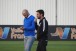Diretor de futebol do Corinthians acompanha treino no CT ap�s princ�pio de infarto