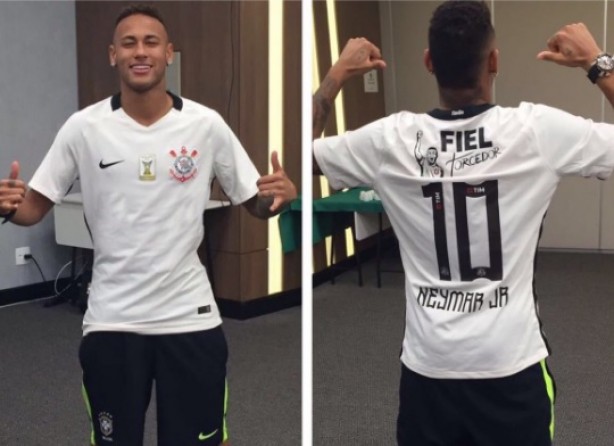 Neymar vestiu a camisa do Corinthians antes de conquistar ouro olmpico em 2016