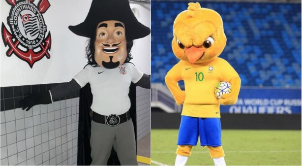 Que Canarinho o qu! Mosqueteiro  o mascote do Corinthians!