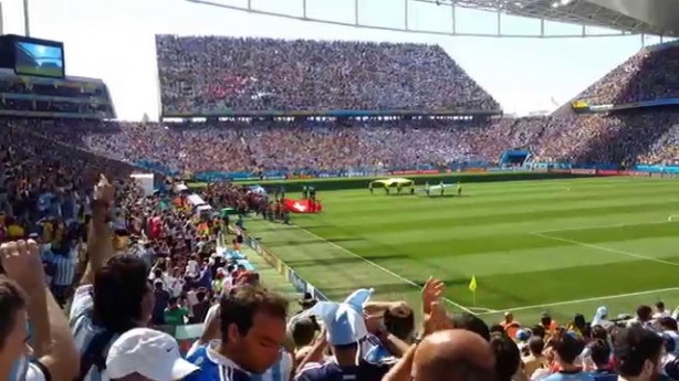 Argentinos lotaram Arena Corinthians na Copa do Mundo de 2014