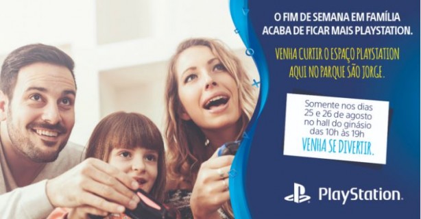 'Espaço Playstation' ocorre nos dias 25 e 26 de agosto, no Parque São Jorge