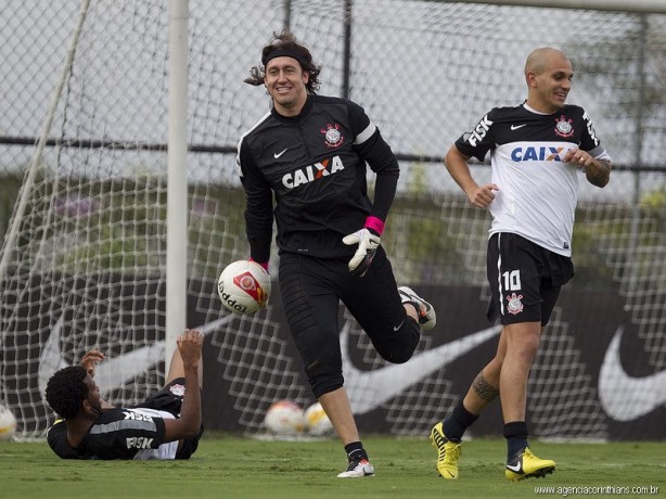 Cssio e Fbio Santos atuaram juntos por trs anos e meio no Corinthians