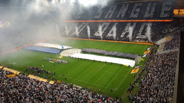 Mosaico desta quarta-feira foi o 15 da Fiel na histria da Arena Corinthians