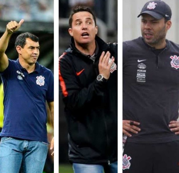 Corinthians teve trs treinadores no Brasileiro 2018: Fbio Carille, Osmar Loss e Jair Ventura