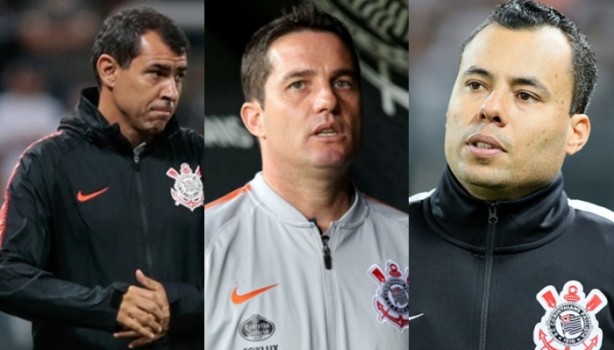 Fbio Carille, Osmar Loss e Jair Ventura treinaram o Corinthians em 2018