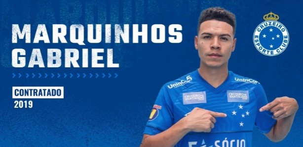 Marquinhos Gabriel foi anunciado como reforo do Cruzeiro