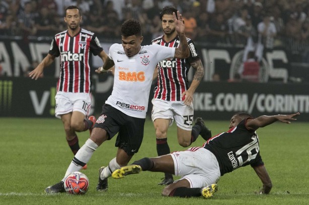 Jnior Urso durante a primeira final do Paulista 2019