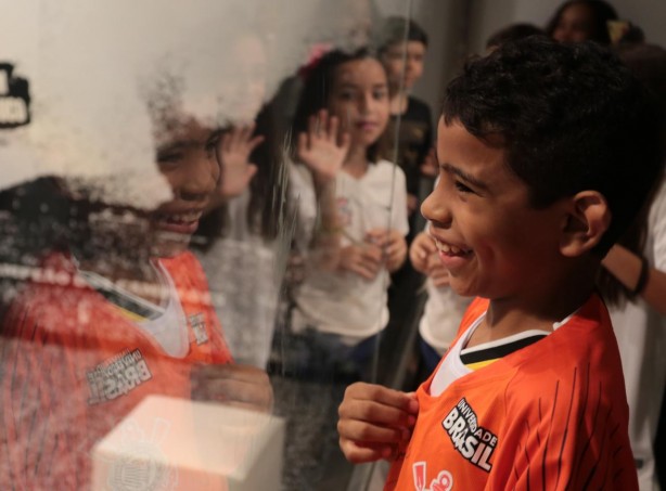 Gabriel visitou Arena Corinthians no ltimo fim de semana