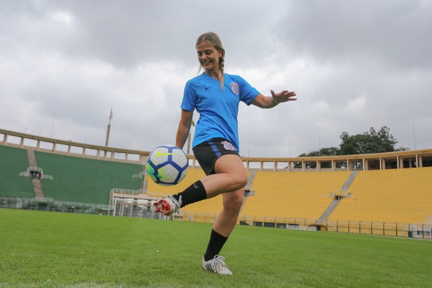 Milene é ex-jogadora de futebol e agora comentarista na Copa do Mundo Feminina