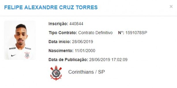 Corinthians acertou com mais um zagueiro para o plantel Sub-20 nesta sexta-feira