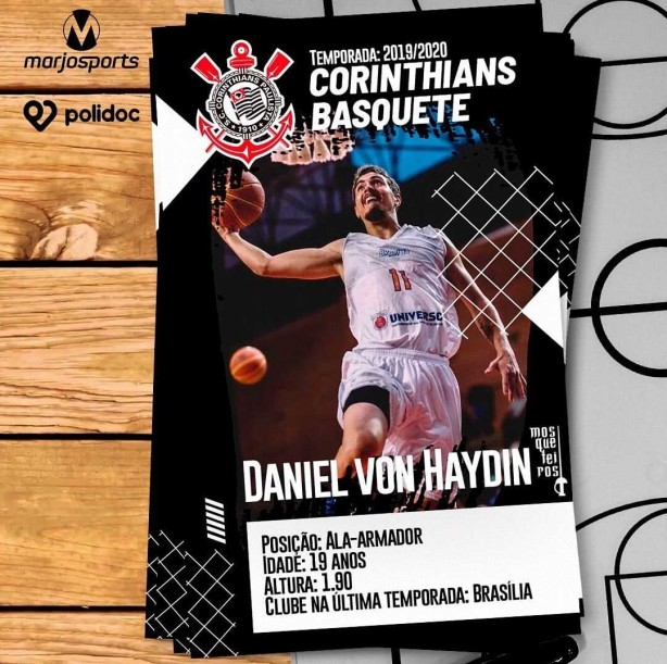 Daniel Von Haydin, de 19 anos,  o novo reforo da equipe de basquete do Corinthians