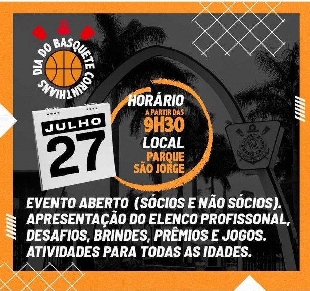 Corinthians divulga evento de apresentao dos jogadores de basquete