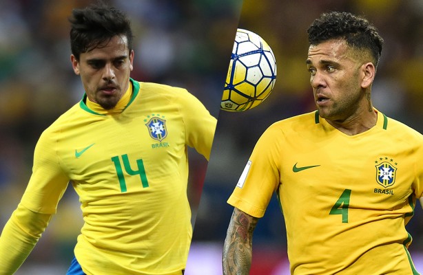 Companheiros de Seleo, Fagner e Daniel Alves sero rivais no futebol brasileiro