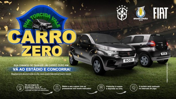 Carro ser� sorteado em a��o conjunta no intervalo do jogo