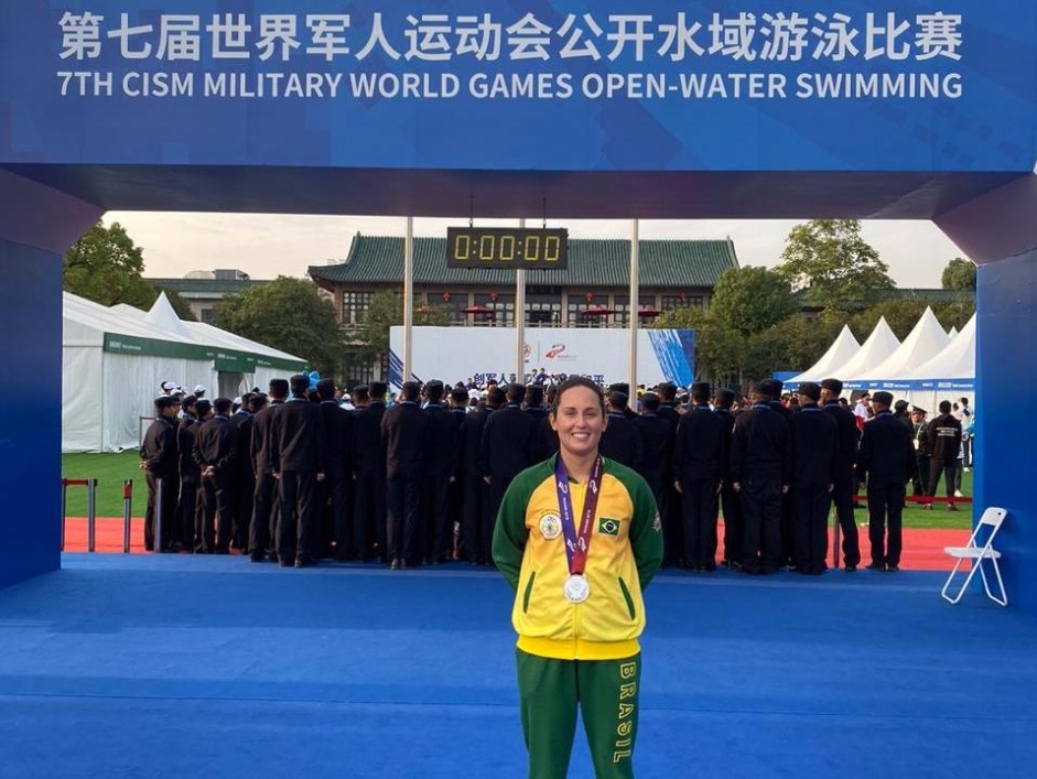 Corinthiana Betina representou o Brasil nos Jogos Mundiais Militares