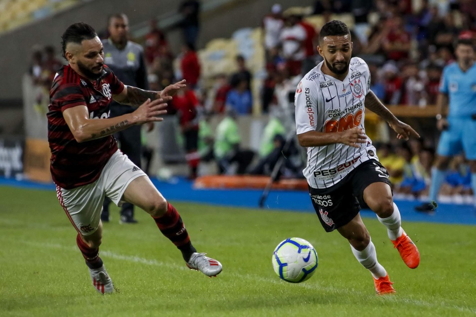 Corinthians e Flamengo j se enfrentaram em 2019 no Maracan; vitria rubro-negra na Copa do Brasil