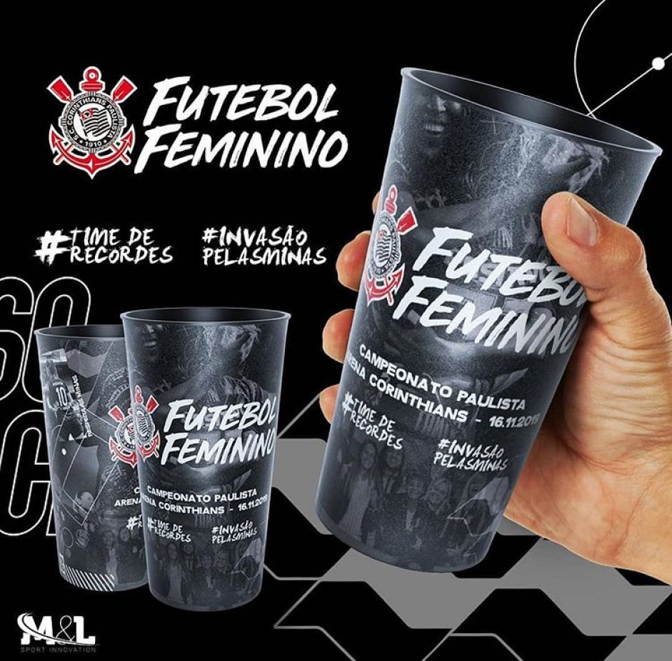 Corinthians comercializar copo especial na final do Campeonato Paulista Feminino