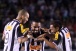Coelho, ao centro, jogou no Atl�tico-MG por muitos anos; na foto, em 2010, tinha como companheiros Diego Tardelli e o ex-lateral Junior
