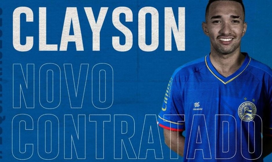 Clayson assinou contrato definitivo com o Bahia