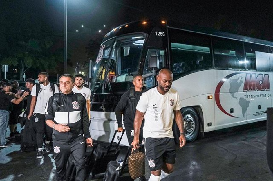 Corinthians chegou aos Estados Unidos na noite deste domingo
