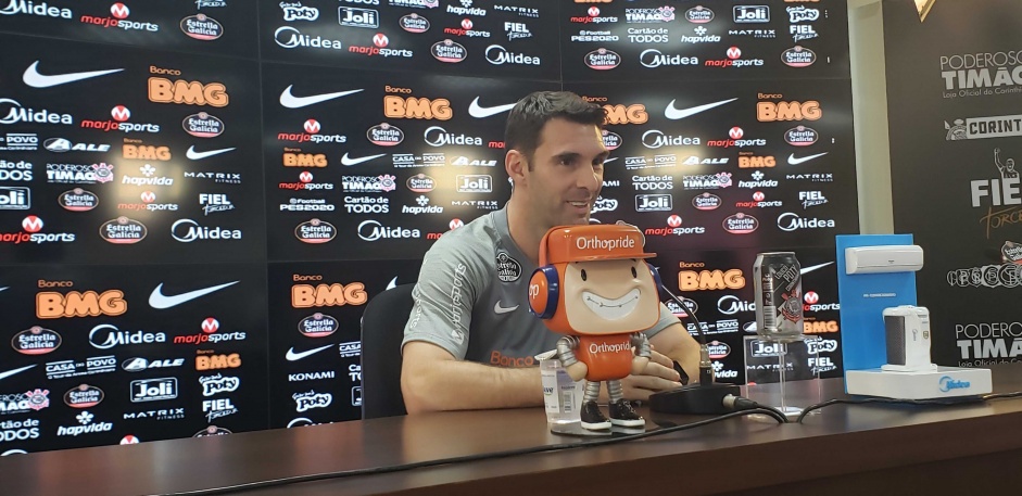Boselli concedeu entrevista coletiva na tarde desta sexta-feira no CT do Corinthians
