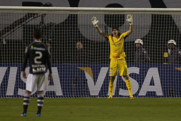 Cássio fez uma das defesas mais importantes da história do Corinthians, contra o Vasco, na Libertadores 2012