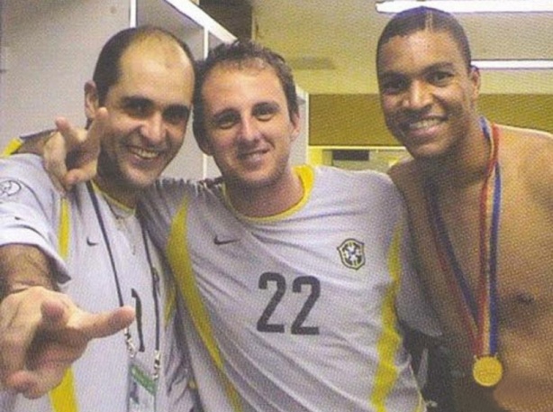 Dida (à direita), Rogério Ceni e Marcos foram os goleiros do Brasil na Copa de 2002