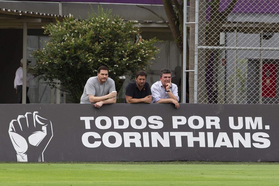Edu Ferreira, Dulio Monteiro e Andrs Sanchez compe a diretoria responsvel pelo clube em 2019