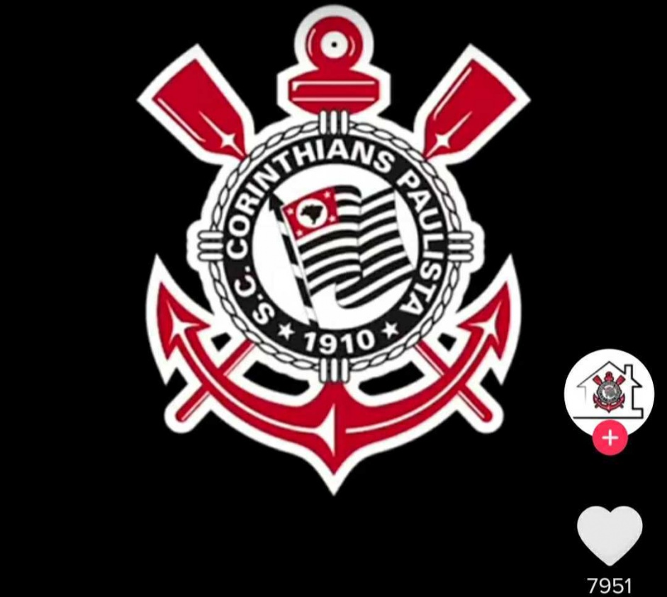 O Corinthians  o segundo clube brasileiro mais seguido no TikTok