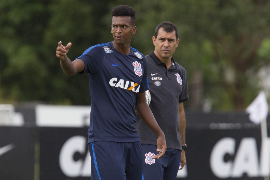 Fábio Carille e Jô trabalharam juntos no Corinthians em 2017