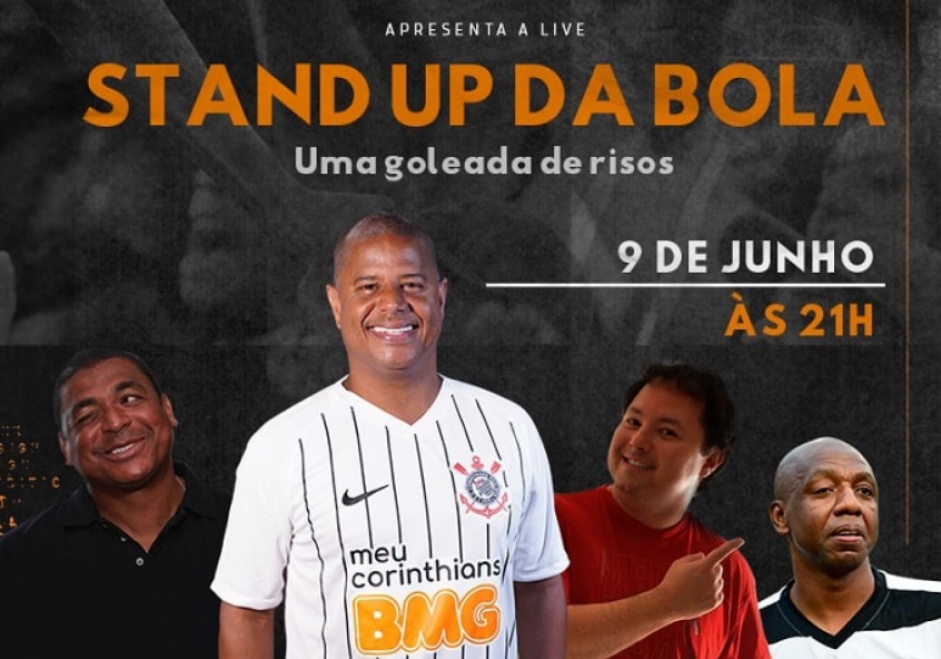 Corinthians rene Vampeta, Marcelinho Carioca e Amaral em live beneficente