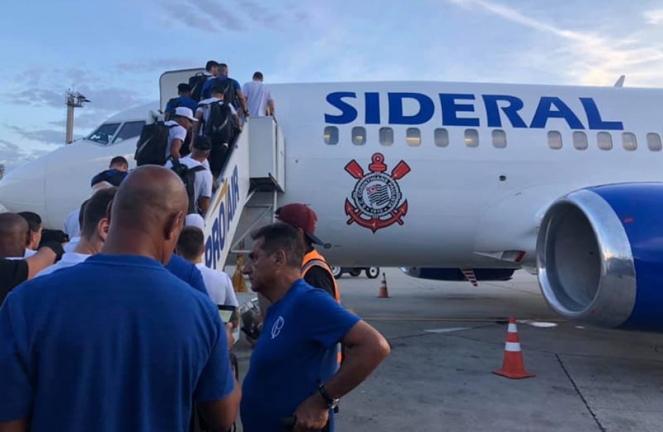 Corinthians viajou em voo fretado durante a Sul-Americana de 2019 e repetir a logstica durante o Brasileiro 2020