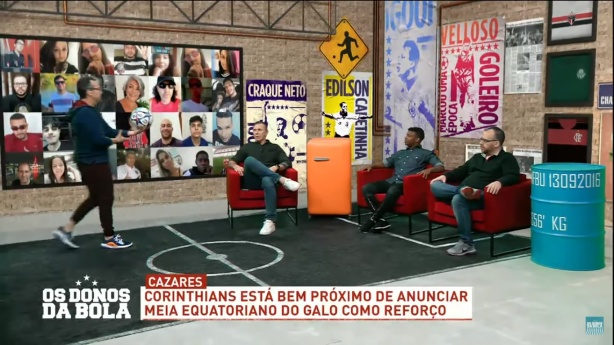 Neto comentou sobre Cazares no programa Os Donos da Bola, na Band