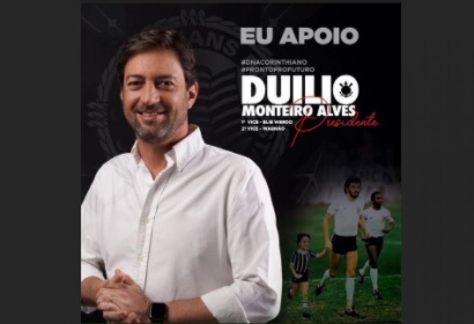 Ronaldo compartilhou a imagem da campanha de Dulio Monteiro Alves nas suas redes