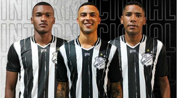 Matheus Alexandre (esquerda) e Thiaguinho (meio) foram emprestados à Inter de Limeira