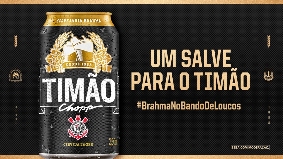 Corinthians anuncia nova parceria com a Brahma, presente no clube entre 2011 e 2016