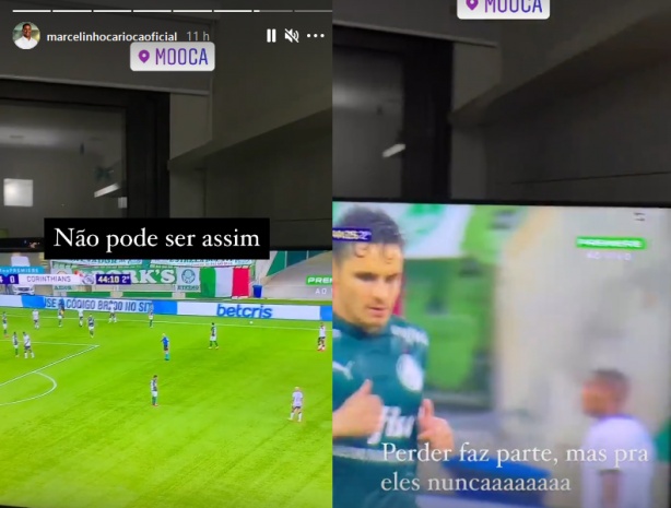 Marcelinho n�o aceitou o resultado do D�rbi desta segunda-feira