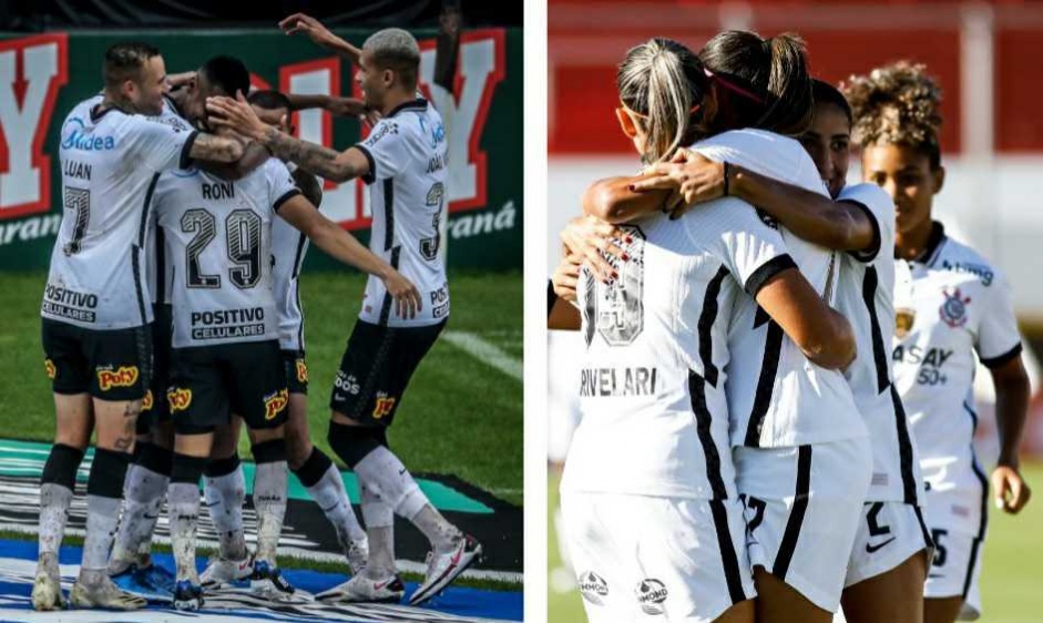 Equipes masculina e feminina de futebol do Corinthians foram duas das que ganharam neste final de semana
