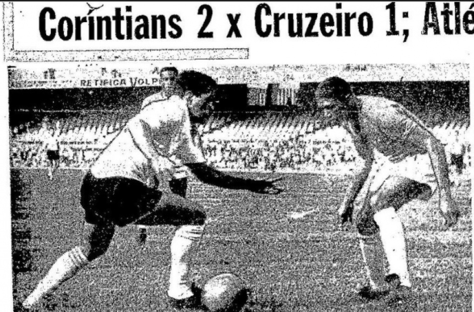 Garrincha estampou at a capa de Esportes D'O Globo, jornal carioca, em um duelo contra o Cruzeiro, de Minas