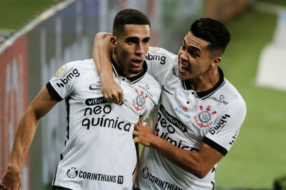 Gabriel marcou o gol de empate do Corinthians diante do Palmeiras