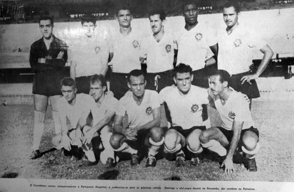 Equipe do Corinthians em excurso  Europa em 1959