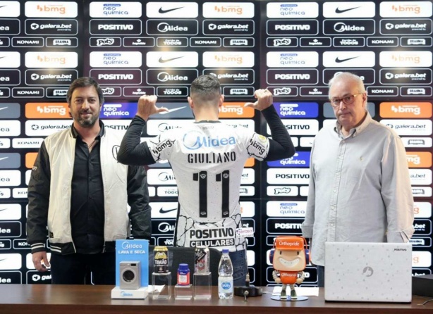 Giuliano ir� usar a camisa n�mero 11 do Corinthians